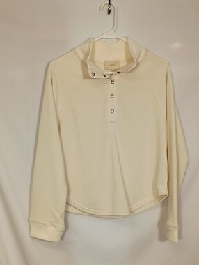 NWT Cupio Buttercream Snap Front Shirttail Women's Winter Top Size Large